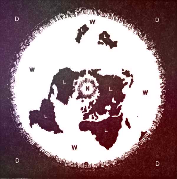 Esquema vitoriano de uma Terra plana