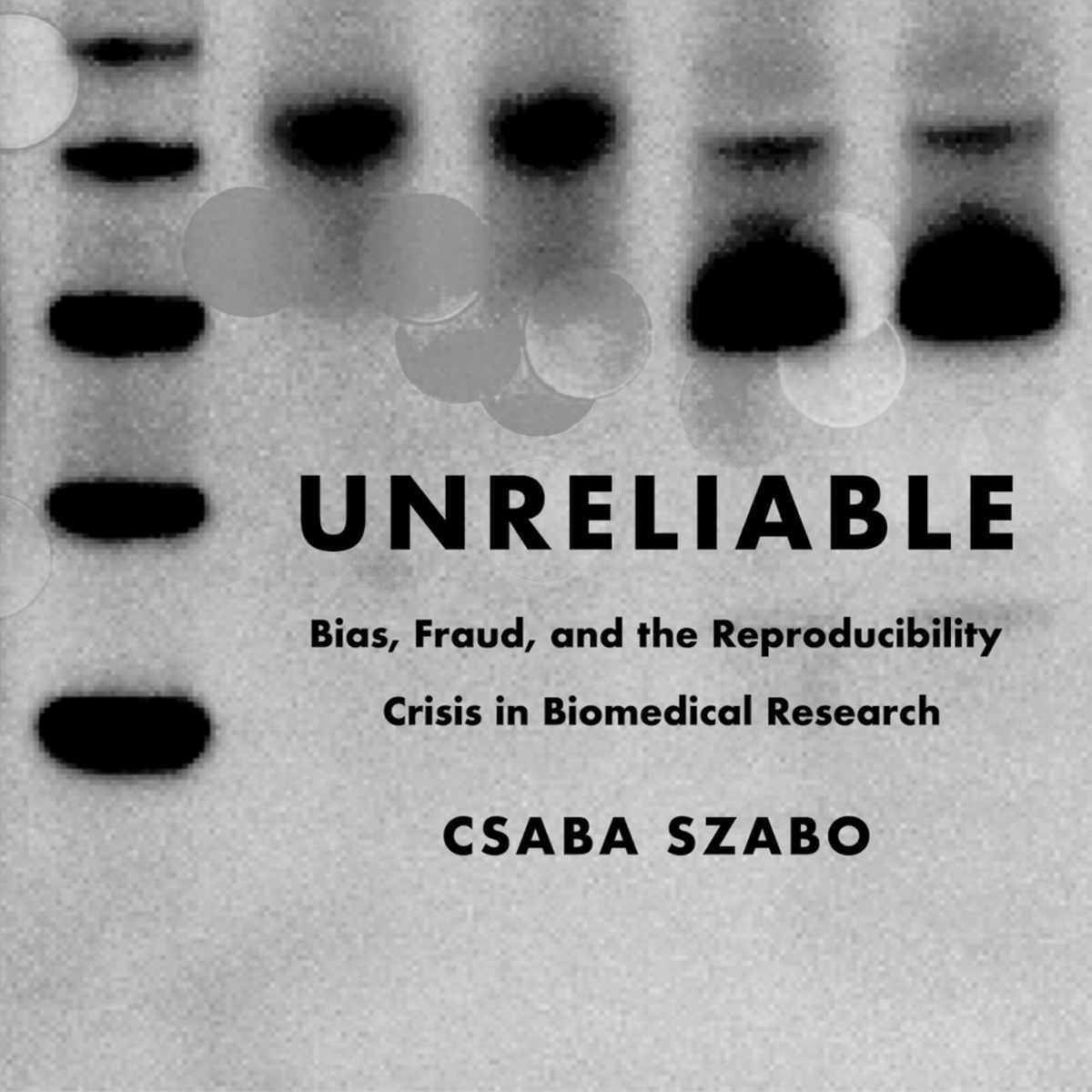 capa do livro Unreliable em preto e branco