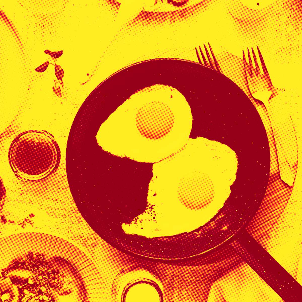 mesa com comida