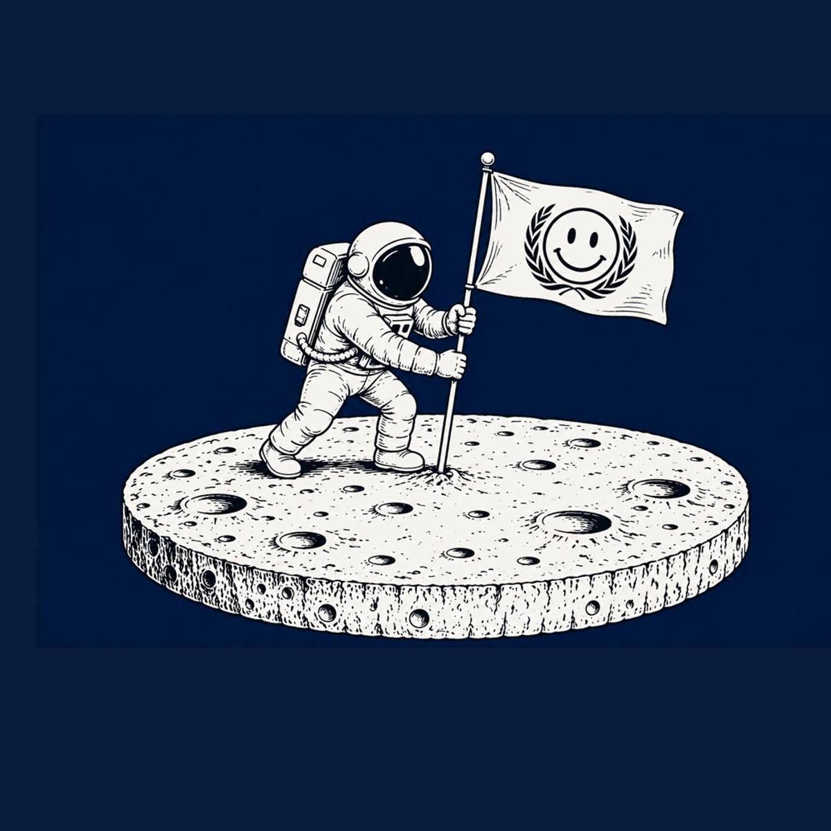 pouso na lua plana