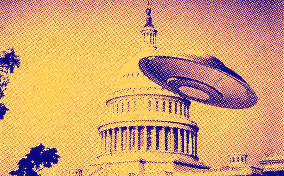 Disco voador no Capitólio
