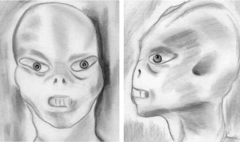 La figura alienígena de Barney Hill