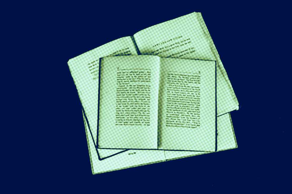 pilha de livros