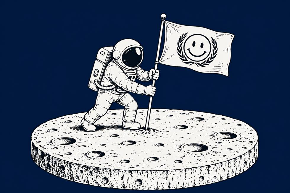 pouso na lua plana