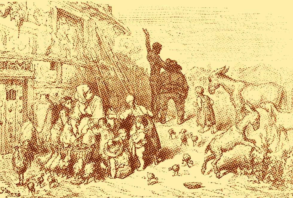 D. Quixote e Sancho Pança, por Gustave Doré