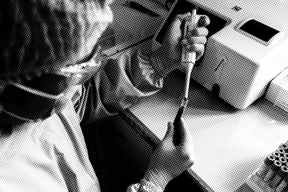 cientista trabalhando