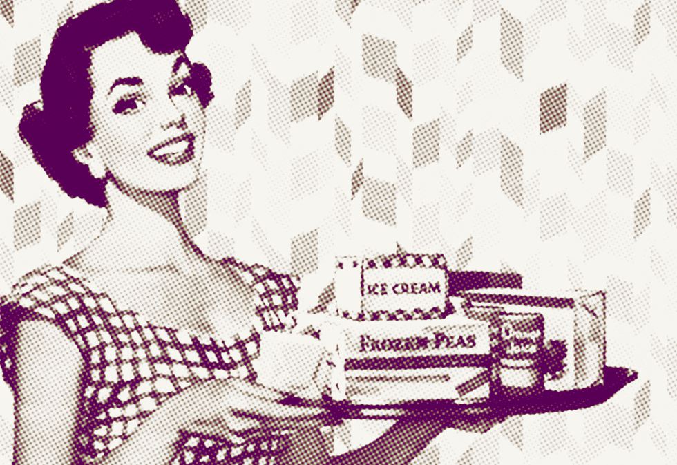 imagem de anúncio publicitário da década de 1950