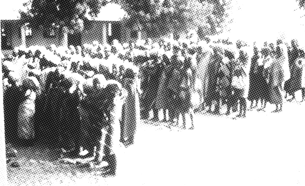 Fila de vacinação contra varíola na África, em 1976